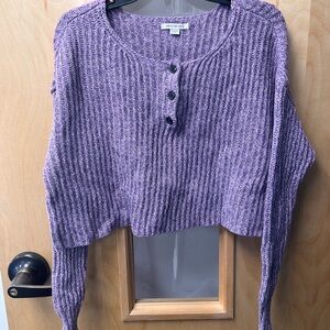 American Eagle Outfitters Lavender Ribbed Sweater XS